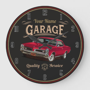 Personlig GTO Classic Car Garage Large Clock Stor Klocka