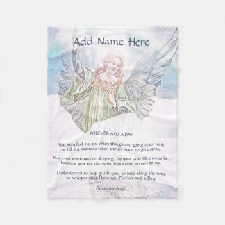 Personlig Guardian Angel Blanket Fleecefilt