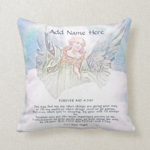 Personlig Guardian Angel Blanket Kudde