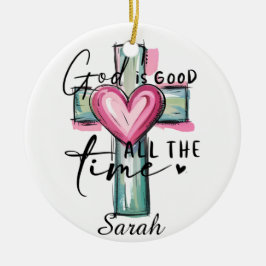 Personlig Gud är god hela tiden-ornament Julgransprydnad Keramik