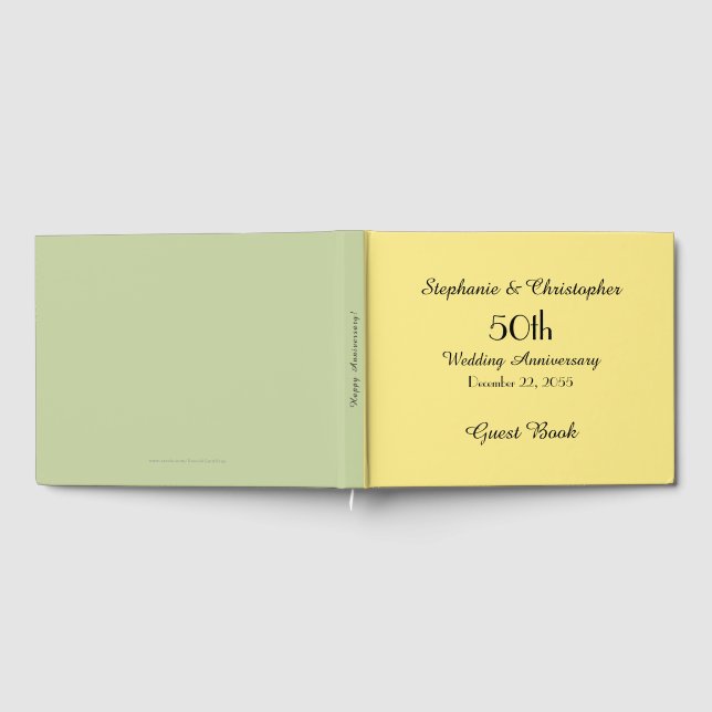 Personlig Guest Bok 50-årsdagen Party (Full)