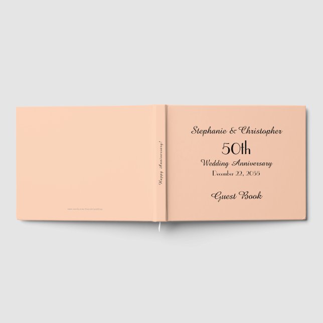 Personlig Guest Bok 50-årsdagen Party (Full)