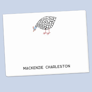 Personlig Guinea Fowl Post-it Notes Block