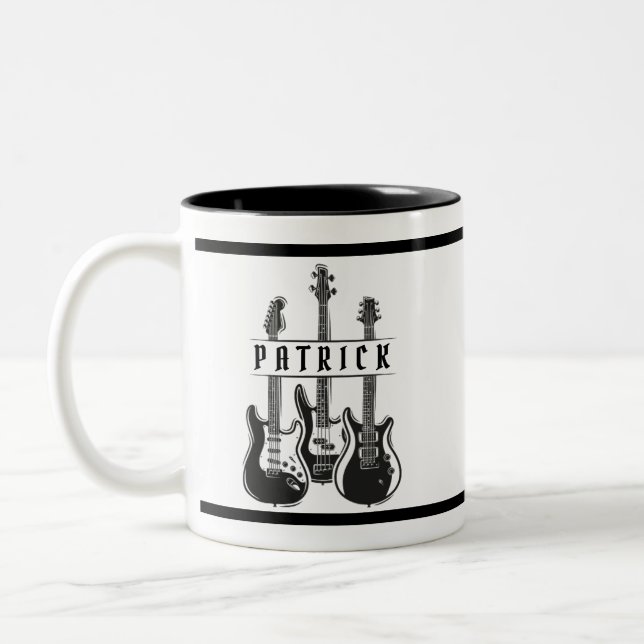 Personlig Guitar Player Gift Mugg för Guitarist (Vänster)