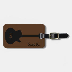 Personlig guitar-themed Music Bagbagage tag Bagagebricka