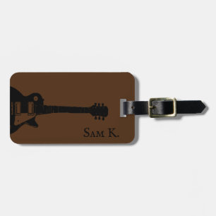 Personlig guitar-themed Music Bagbagage tag Bagagebricka