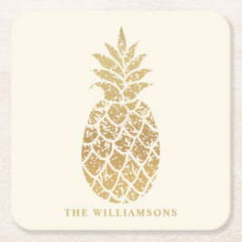 Personlig Guld anas om Elfenbenskusten Underlägg Papper Kvadrat