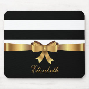 Personlig Guld, Black Bold Rand Golden BOW Musmatta