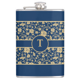 Personlig Guld Blommigt Fickplunta