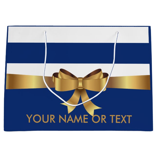 Personlig Guld, Blue Bold Rand Golden BOW (Framsidan)