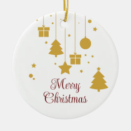 Personlig Guld Dekoration jul Ornament