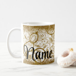 Personlig Guld designkaffe Mugg Kopp