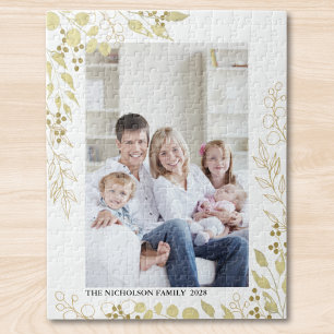 Personlig Guld Eucalyptus Photo Pussel