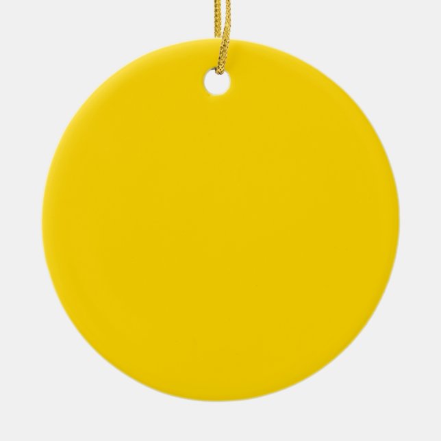 Personlig Guld Färg Julgransprydnad Keramik (Framsidan)