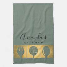 PERSONLIG GULD FAUX SPOON FORMULÄR SKIMMER CHEF