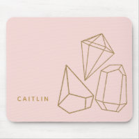 Personlig Guld Gemstones  Rosa