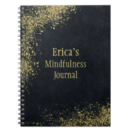 Personlig Guld Glitter Mindfulhet Anteckningsbok