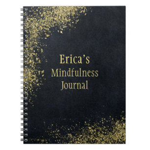 Personlig Guld Glitter Mindfulhet Anteckningsbok