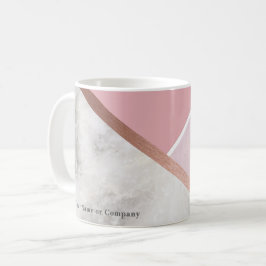 Personlig Guld koppar Marble Mugg