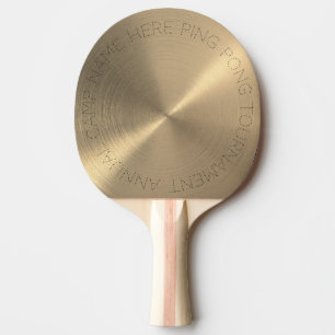 Personlig Guld Metallic Pingisracket