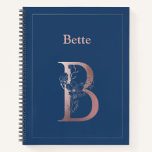 Personlig Guld Monogram Monogram första gången B