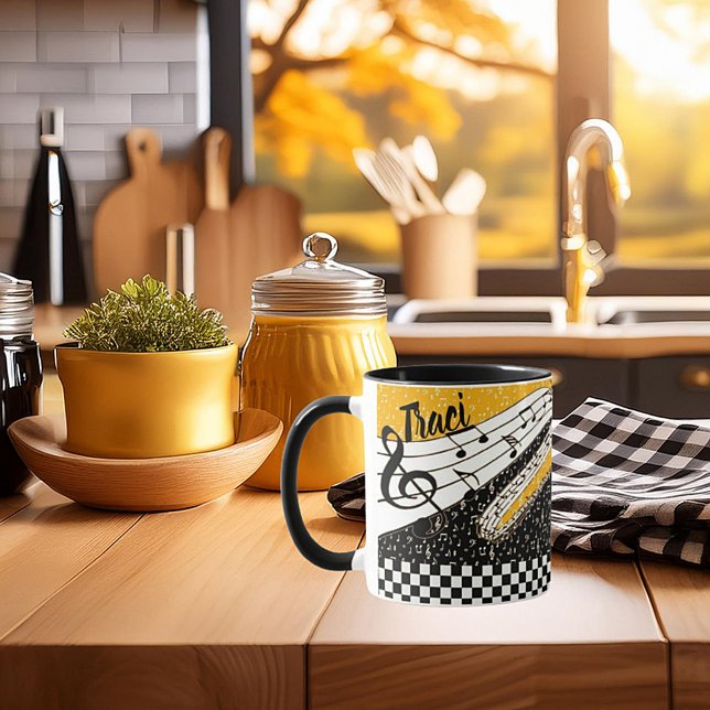 Personlig Guld musiktema Mugg (Skapare uppladdad)