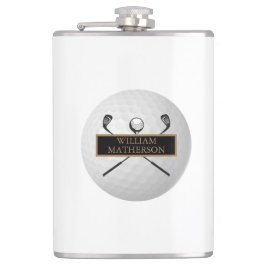 Personlig Guld och Black Golf Boll Classic Fickplunta