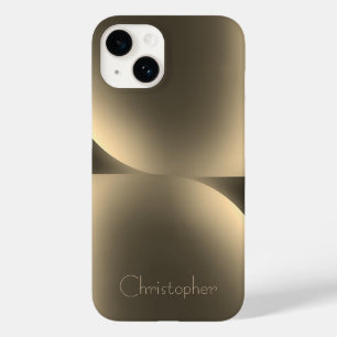Personlig guld Radial Struktur iphone 15