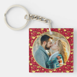 Personlig Guld, Red Hearts Valentine Day Gift