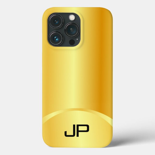 Personlig Guld: Se Eleganten Modern Monogram (Baksida)