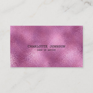 Personlig Guld Shiny Metallic Rosa Vip Card Visitkort