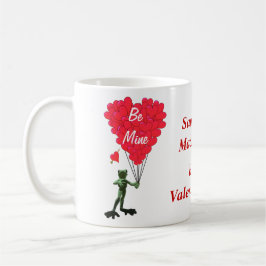 Personlig gullgroda Valentines day Kaffemugg