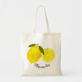 Personlig Gult för vattenfärg Lemons Tygkasse
