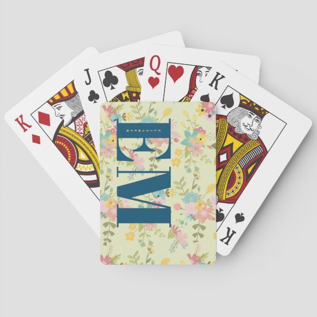 Personlig Gult Rosa Grönt Ändra  Casinokort (Baksidan)