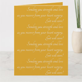 Personlig Gult Skaffa bra Önskemål Hjärtkirurgi Kort