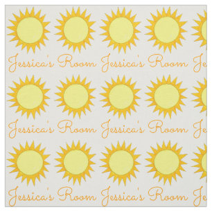 Personlig Gult Sol Sunny Summer Sunshine Tyg