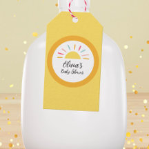 Personlig Gult Sunshine Baby Shower