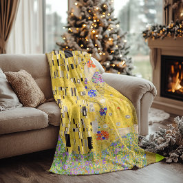 Personlig Gustav Klimt-meddelandet från Kärlek i K Fleecefilt