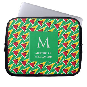 Personlig GUYANA FLAGGA Monogram Guyanese Laptop Fodral