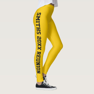 Personlig gyllene solskensgul familjesammankomst leggings