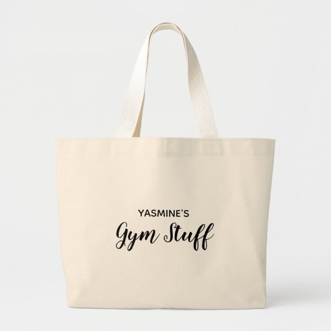 Personlig Gym Bag Jumbo Tygkasse (Framsidan)