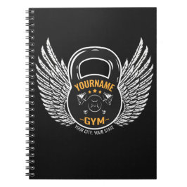 Personlig GYM Fitness Trainer Kettlebell Anteckningsbok