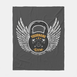 Personlig GYM Fitness Trainer Kettlebell Fleecefilt