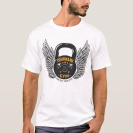 Personlig GYM Fitness Trainer Kettlebell T Shirt
