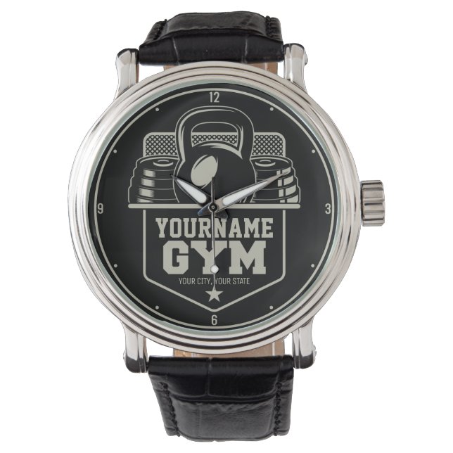 Personlig GYM Kettlebell Fitness Trainer Armbandsur (Framsida)