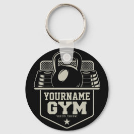 Personlig GYM Kettlebell Fitness Trainer Nyckelring