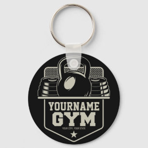 Personlig GYM Kettlebell Fitness Trainer Nyckelring