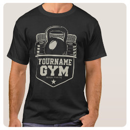 Personlig GYM Kettlebell Fitness Trainer T Shirt