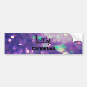 PERSONLIG GYMNASTICS BUMPER STICKER BILDEKAL