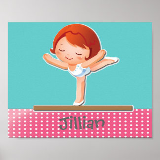 Personlig GYMNASTICS-gåva Poster